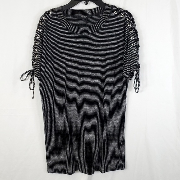 BLACK ORCHID Shoulder Lace Down Shirt - Picture 1 of 3